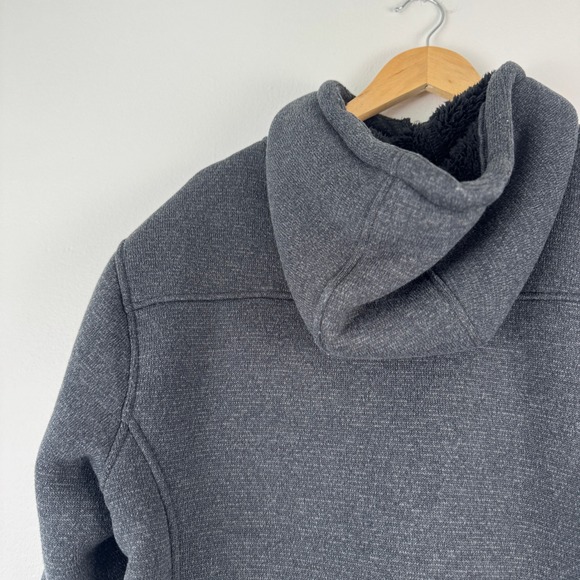 Rugged Elements Mens Fleece Lined Hoodie Charcoal Gray Full Zip Jacket Size M - Picture 13 of 14